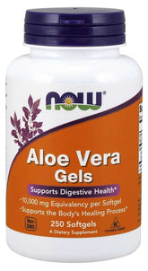 Concentrat de frunze de Aloe Vera Aloe Vera Geluri 200: 1 250 capsule NOW FOODS